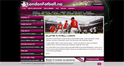 Desktop Screenshot of londonfotball.no