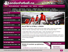 Tablet Screenshot of londonfotball.no